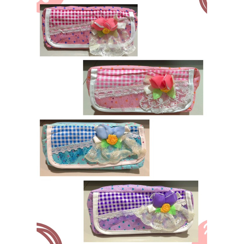 

Tempat Pensil Anak Motif Bunga Renda