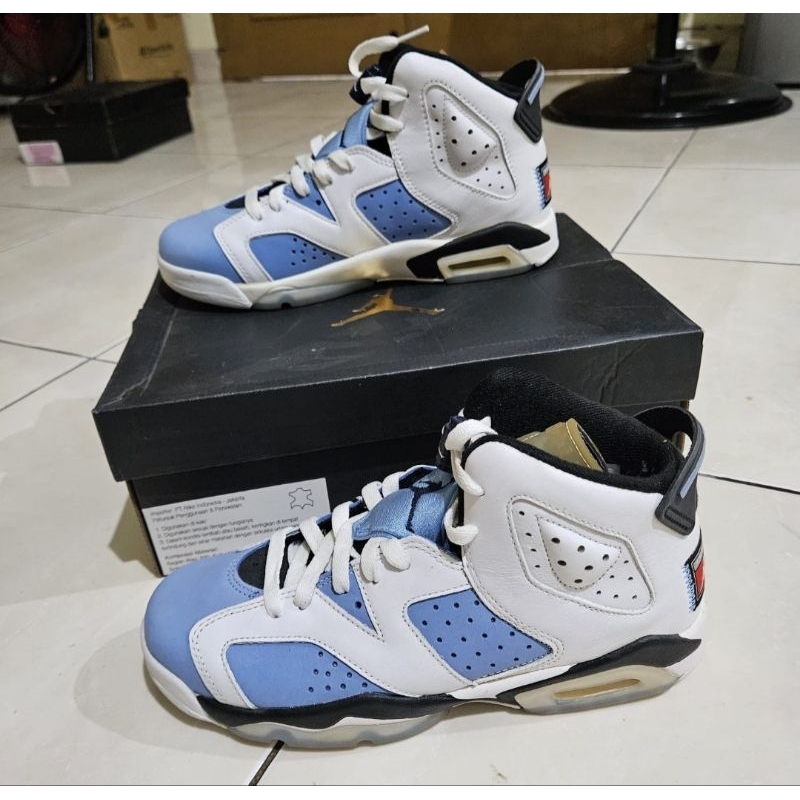 Air Jordan 6 - UNC University Blue Original Resmi