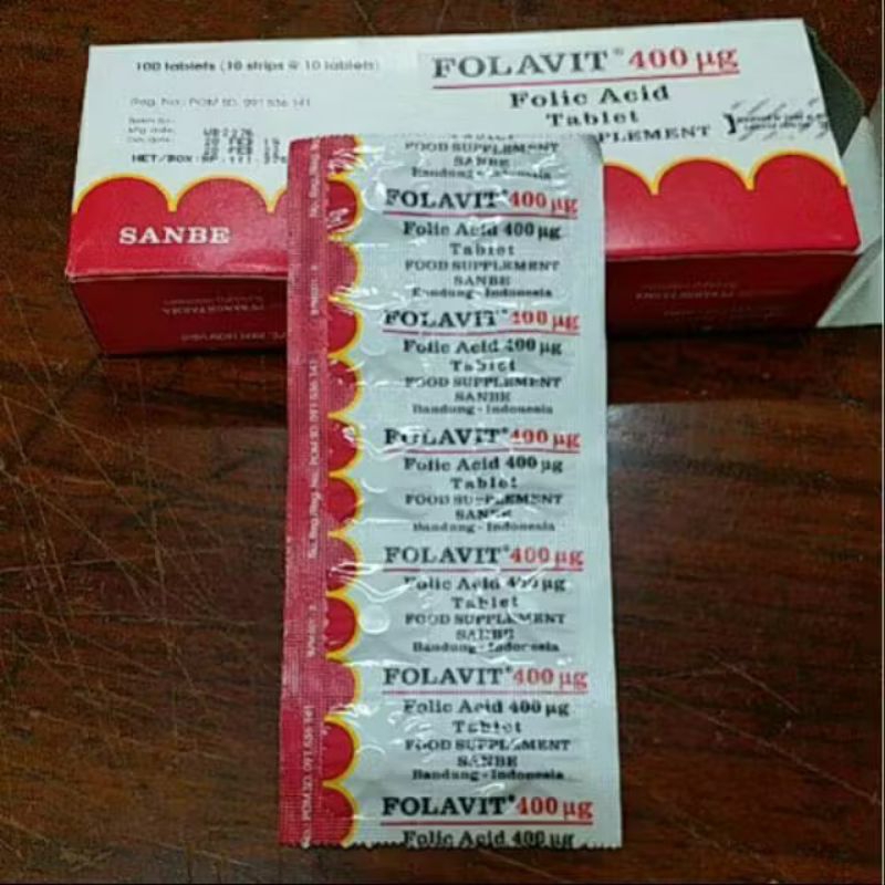 Folavit 400mg/strip