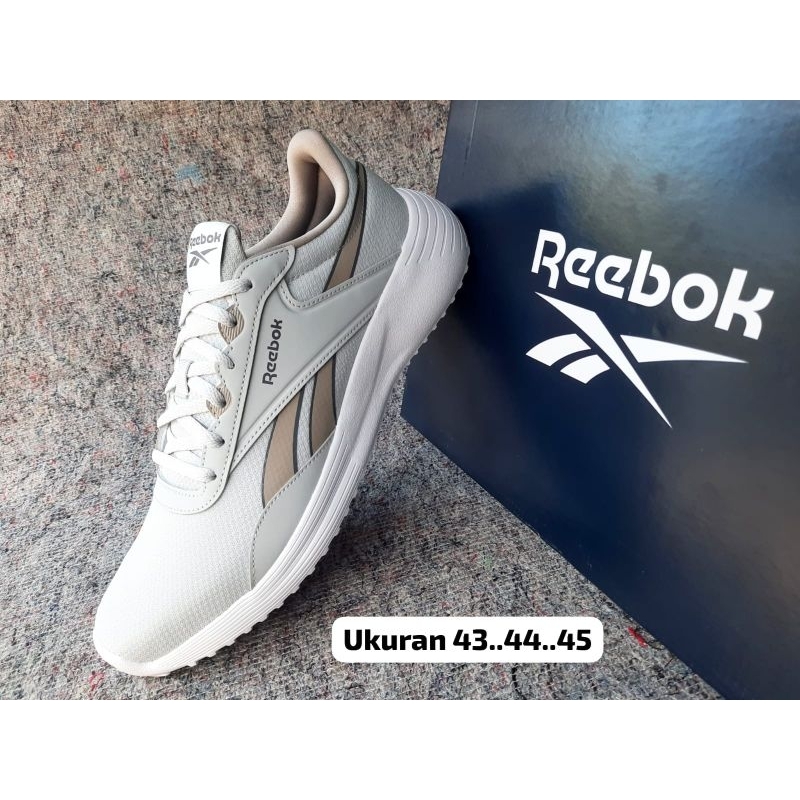 sepatu sport runing pria reebok bnib abu abu terang energen plus