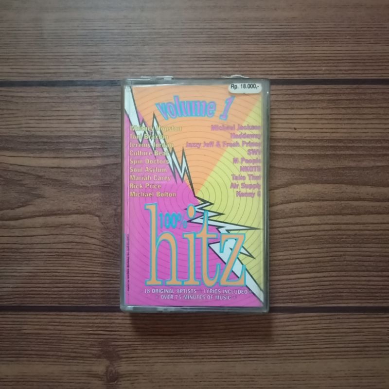 Kaset HITZ VOLUME 1 100%( Soul Asylum,  Spin Doctor etc )