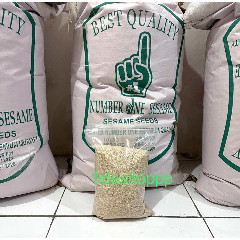 

WIJEN PUTIH / WHITE SESAME / BIJI WIJEN 1 KG, 500gr, 250gr PREMIUM