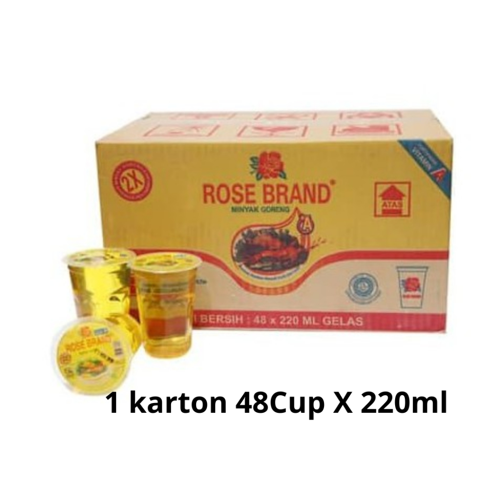 

Minyak Goreng Rose Brand 220ml 1 Dus Isi 48 Cup