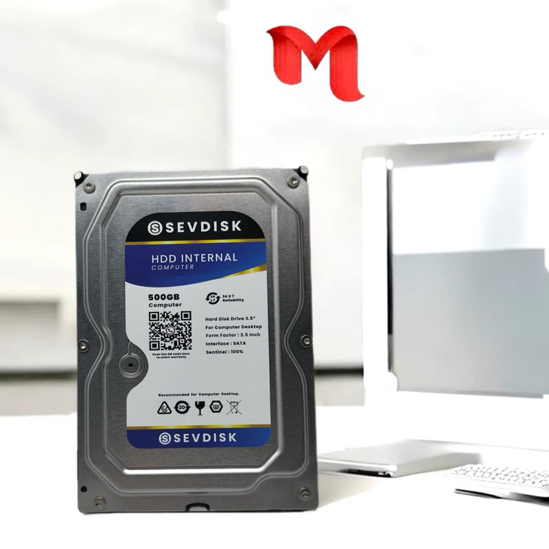 Hardisk PC 500GB SEVDISK Blue Internal Sata 3.5 Baru Promo Hardisk 500GB For PC CPU COMPUTER