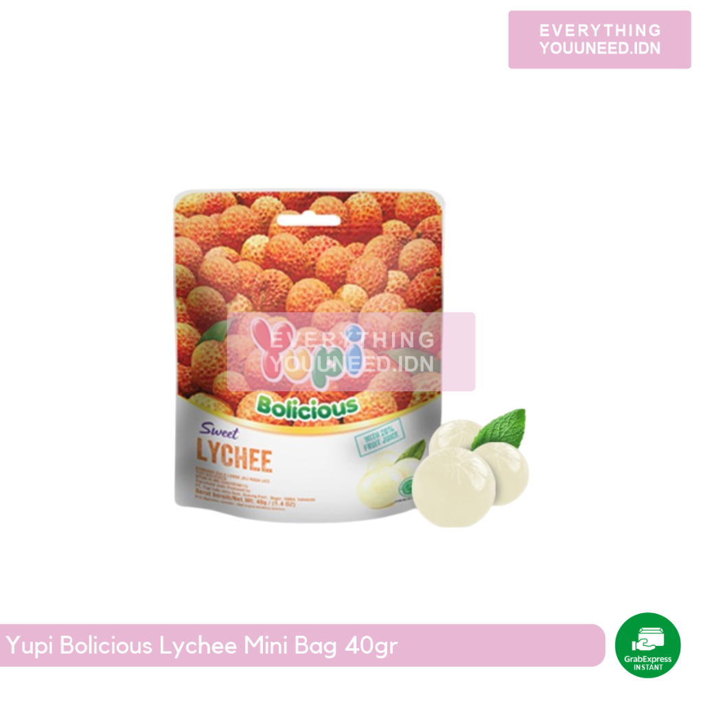 

Yupi Bolicious Lychee Mini Bag 40gr