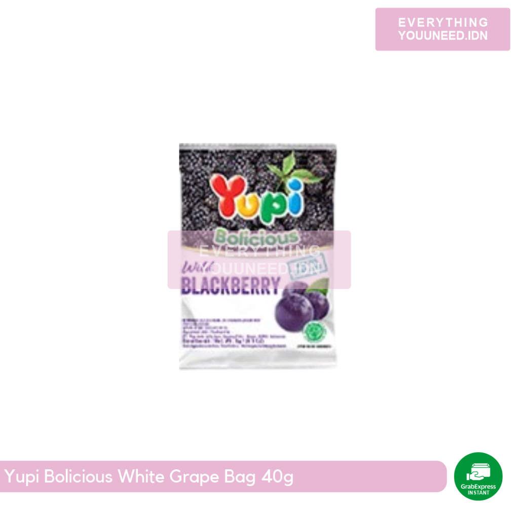 

Yupi Bolicious White Grape Bag 40g