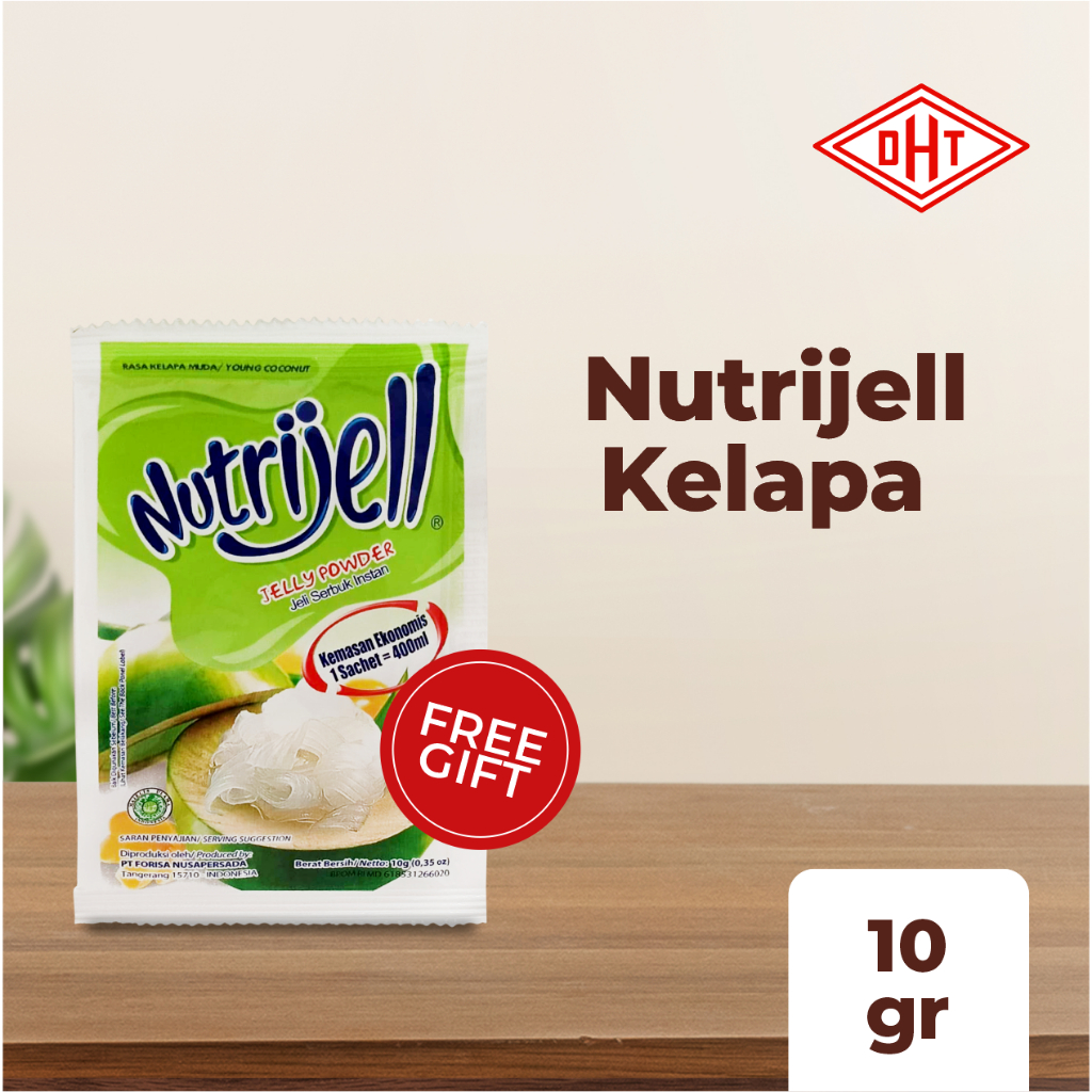 

[FREE GIFT DHT] Nutrijell Kelapa 10gr 1Pc