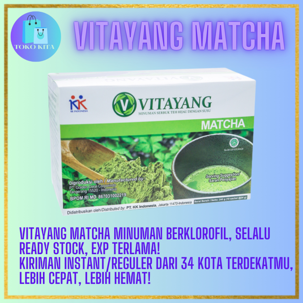 

Vitayang Matcha minuman serbuk teh hijau berklorofil