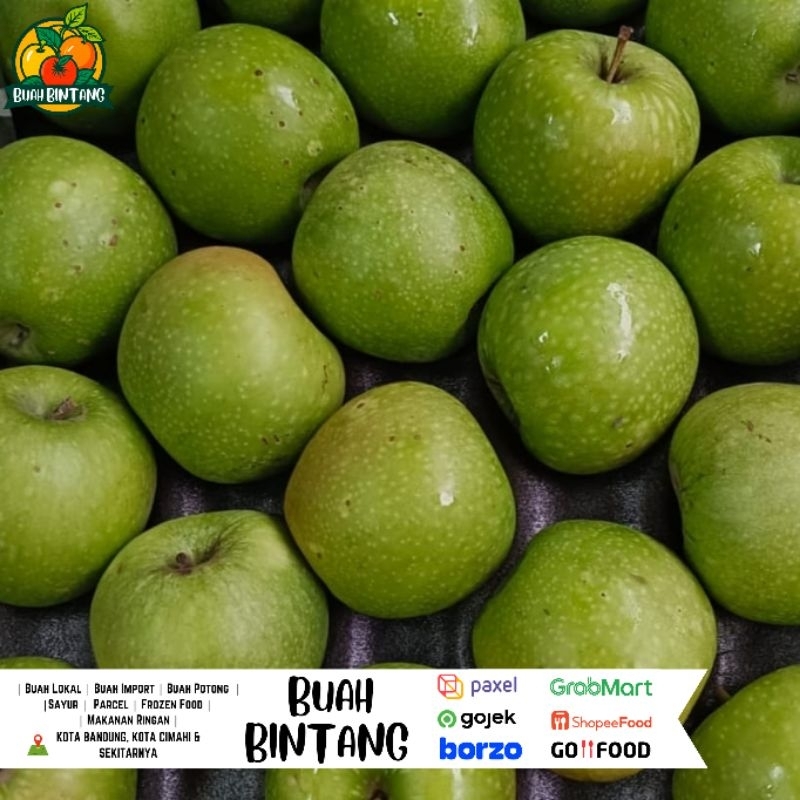 

Apel Granny Smith Afrika 1 Kg / 500 Gr - Buah Bintang