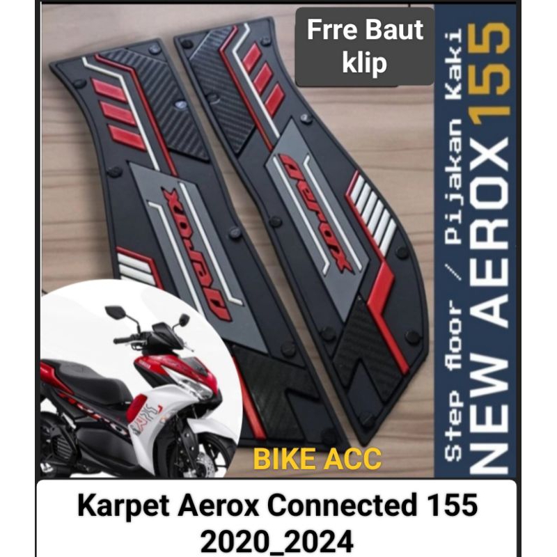 Karpet Pijakan Kaki Aerox Connected 155 Karpet Bordes Aerox 155 2020-2024