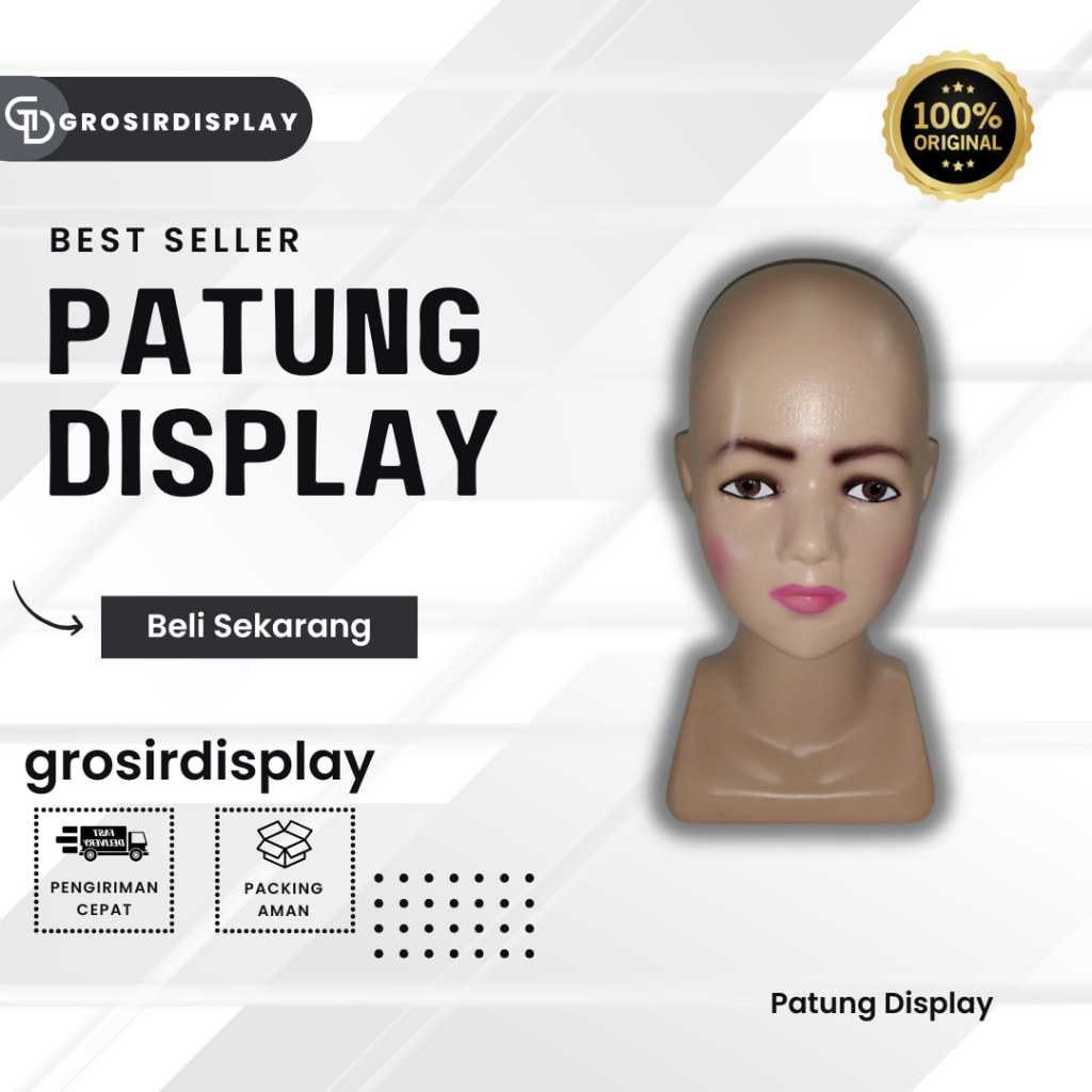 Patung Kepala Display Jilbab Manekin Jilbab Patung Kepala Display Topi Murah