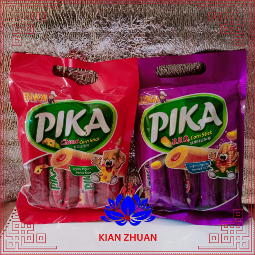 

Bika Pika Corn Stick/Stik Jagung BBQ dan Cheese 100gr/ isi 10pcs
