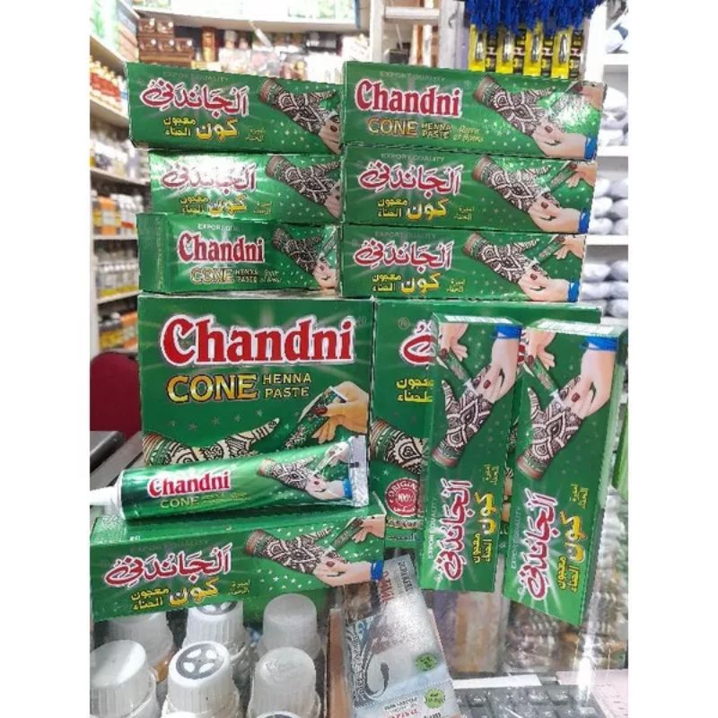 Chandni Cone Henna Paste pacar kuku ukuran besar dan kecil best seller
