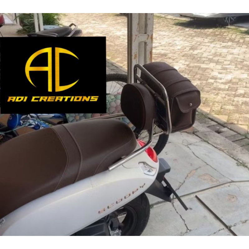 Sandaran Backrack New Scoopy 2017 2018 2019 2020 2021-2025 . Aksesoris Scoopy