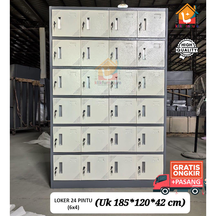Loker Besi / Locker Besi / Loker Lemari Besi 24 PINTU AC 24