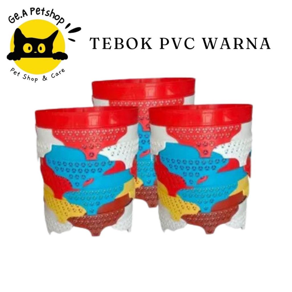 Tebok PVC Warna Untuk Alas Wadah Sangkar Kandang Kurungan Tempat Burung Lovebird Love Bird