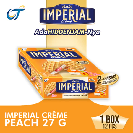 

Queen Snack - IMPERIAL CREME 27GR [1 Box Isi 12 Pcs]