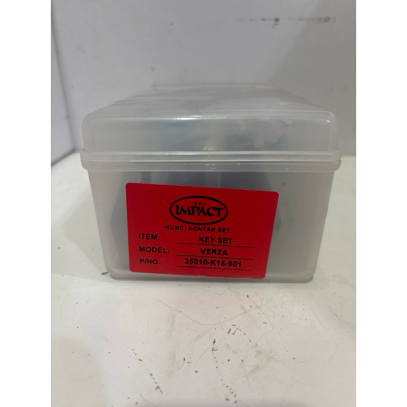 Kunci Kontak / Key Set Assy Verza + Jok Motor + Tutup Tangki + 2 Anak Kunci - Impact