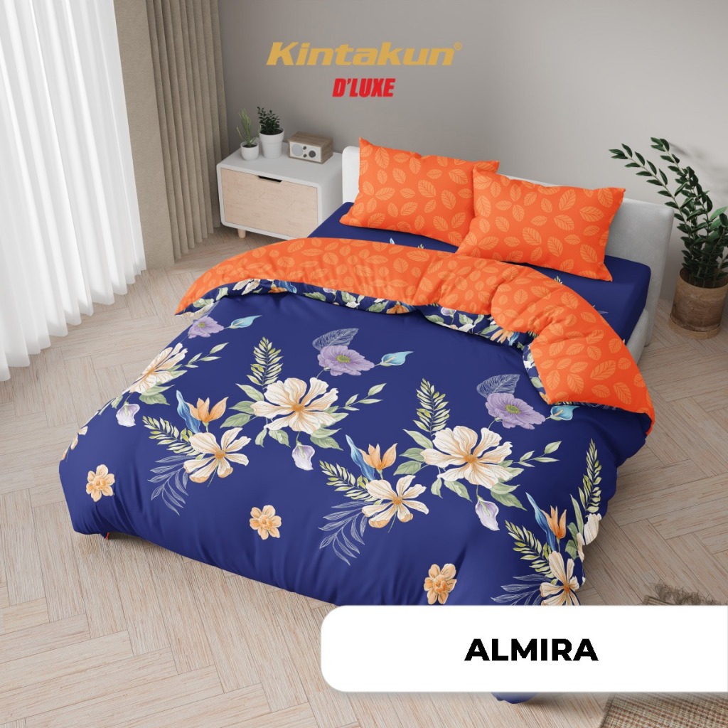 Lotsoolup Kintakun Bedcover Set Sprei Flat 160X200 Tinggi 30Cm / 180X200 King T30 Cm Kintakun D'Luxe