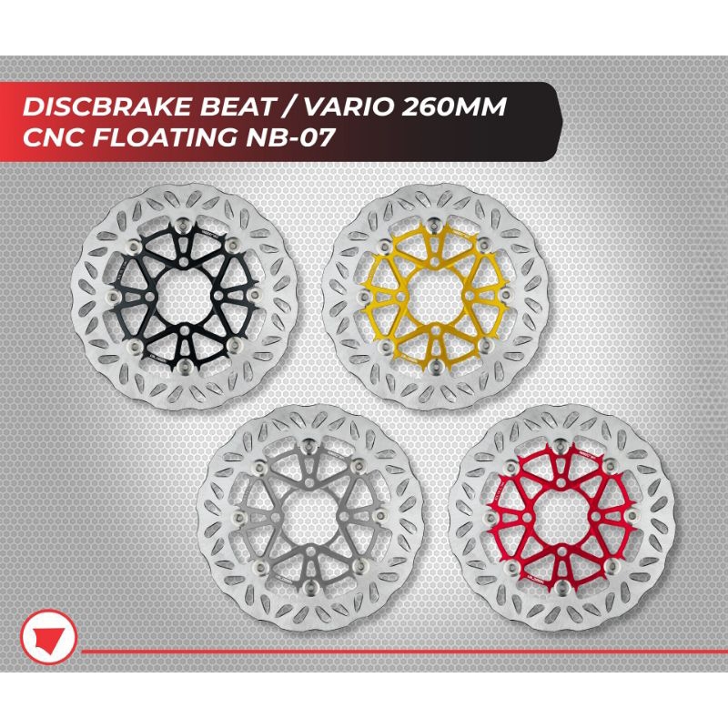 Discbrake Piringan Cakram Depan Vario Beat Uk260mm CNC Floating Nassert Beet NB-07
