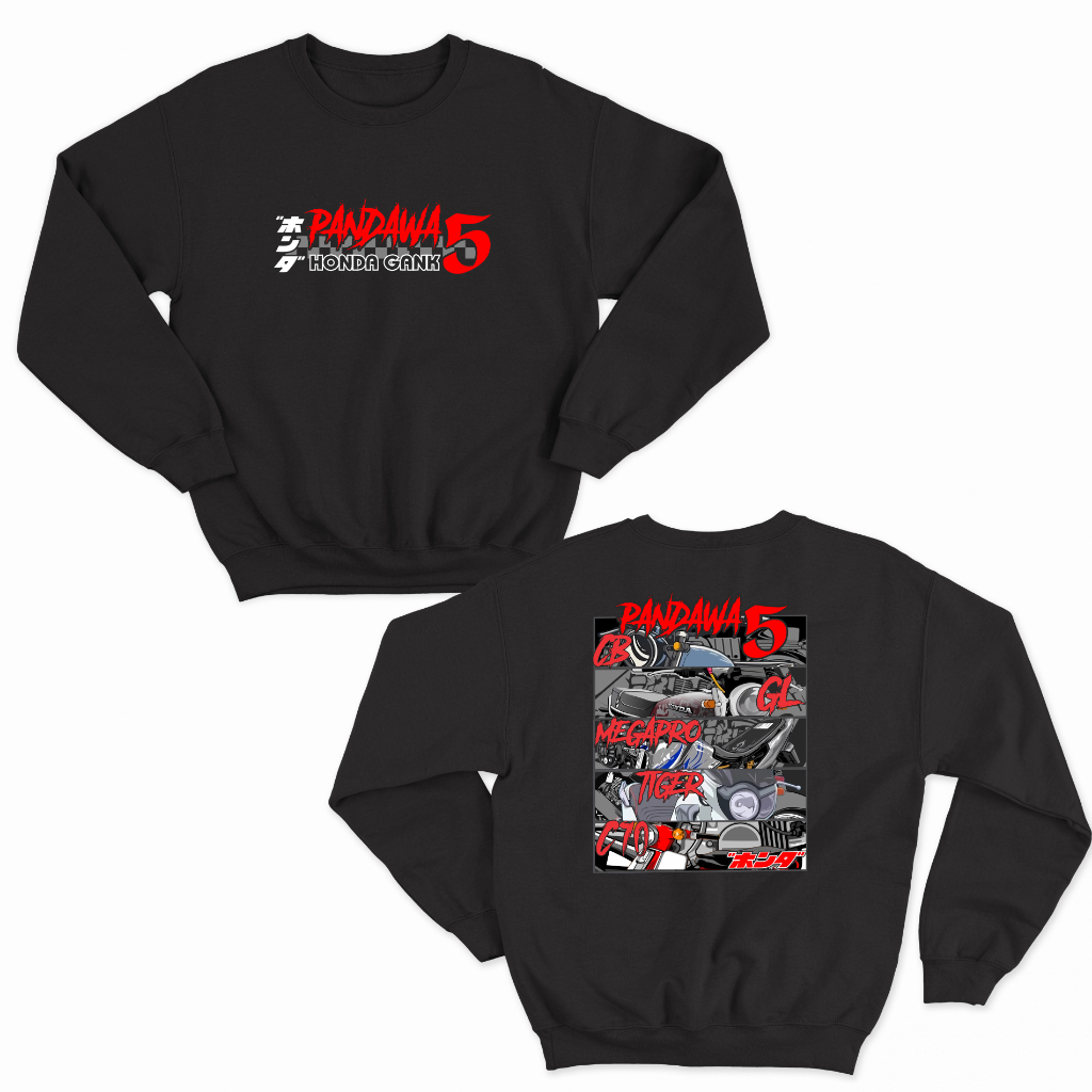 JAKET SWEATER HONDA GANK PANDAWA LIMA BIG SIZE JUMBO