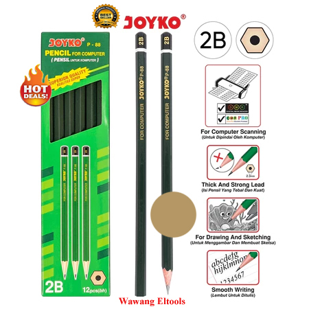 

Pensil 2B Joyko P-88 Hijau (12 Pcs) 1 Pak