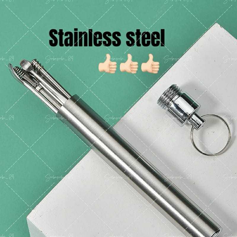 korek kuping 9in1 Stainless Alat pembersih Telinga atau perawatan Telinga