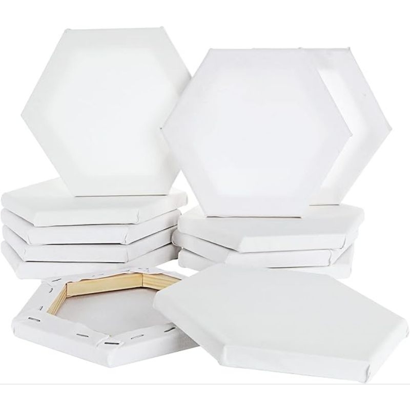 

Kanvas Lukis Spanram Hexagonal/ Segienam 15cm