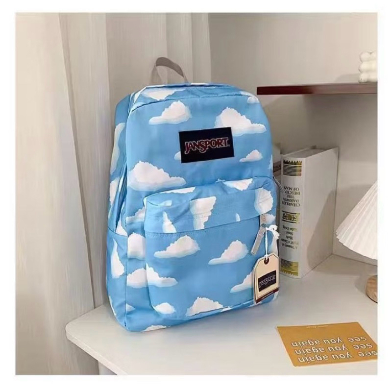 Jansport Tas Ransel Biru Motif awan