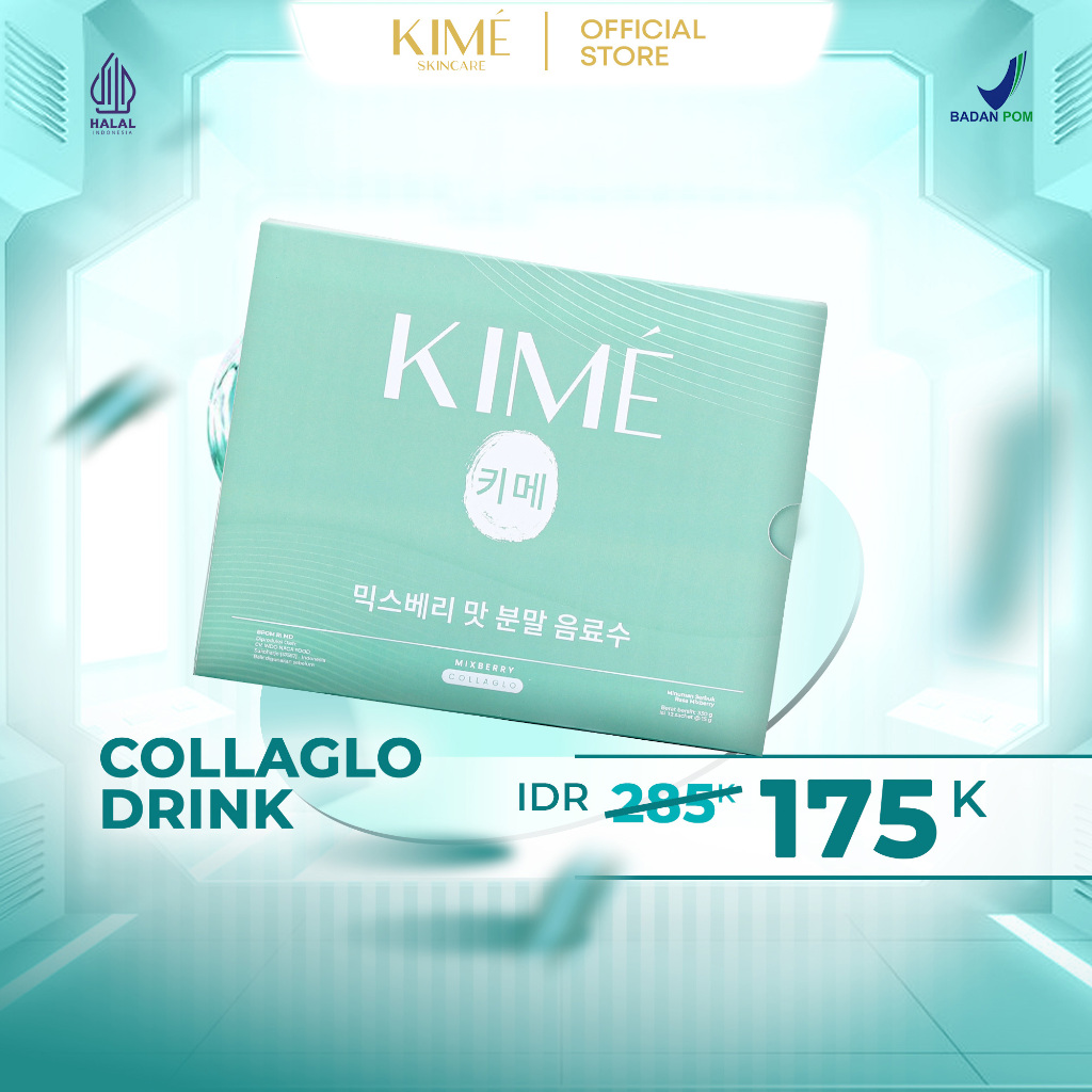 

Kime Skincare Collaglo Drink | Mencerahkan Kulit Badan | Collagen Pemutih Badan | Collagen Drink Bpom & Halal | Minuman Kesehatan | Pemutih Kulit Seluruh Tubuh