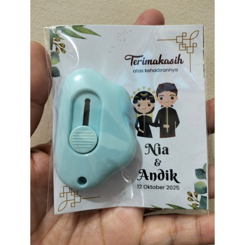 

[minimalorder50]Souvenir Pernikahan Catermini