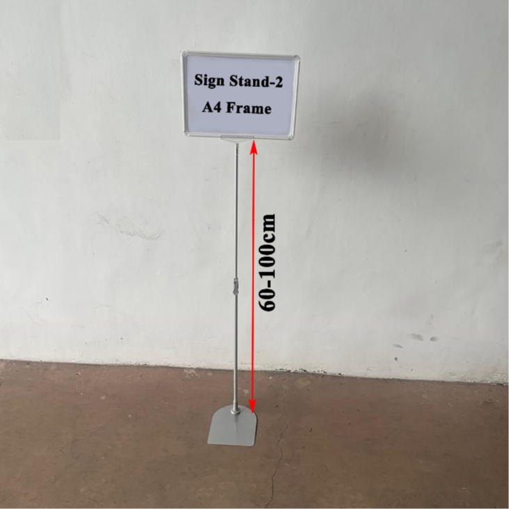

SS-2 Standing Frame Telescopic -Stand Frame Portable Frame Display Promo Pop Up Frame Promosi Ukuran A4 With Sign Stand Papan Harga Promo Tiang Promo Berdiri A4 Minimarket