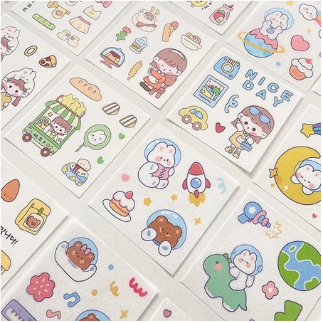 

(1 SET = 10 LEMBAR) STICKER FANCY / STICKER AESTHETIC JOURNAL / STIKER AESTETIK JURNAL / STIKER DEKORASI KEKINIAN / STICKER MOTIF / STICKER PARTY
