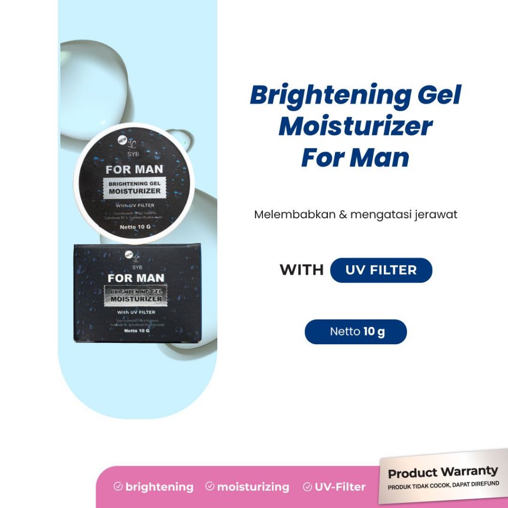 NEW SYB MOISTURIZER BRIGHTENING GEL FOR MAN