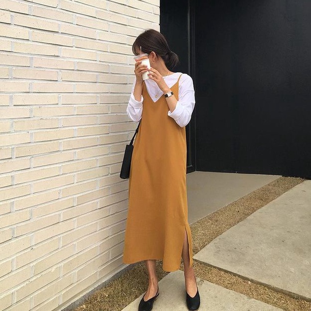 KODE B7W JUMPSUIT WANITA KOREAN STYLE TALI KECIL HIJAB FRIENDLY V CUT