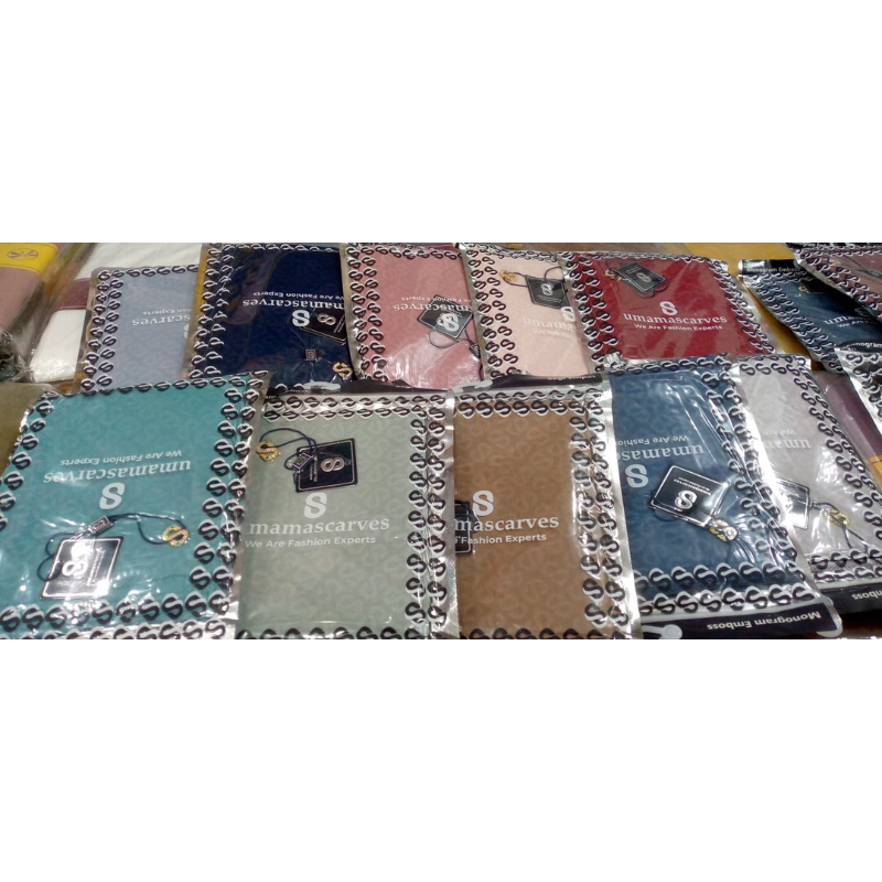 READY JILBAB VOAL UMAMA EMBOSS TERBARU / JILBAB UMAMA EMBOSS MONOGRAM / JILBAB UMAMA TERBARU