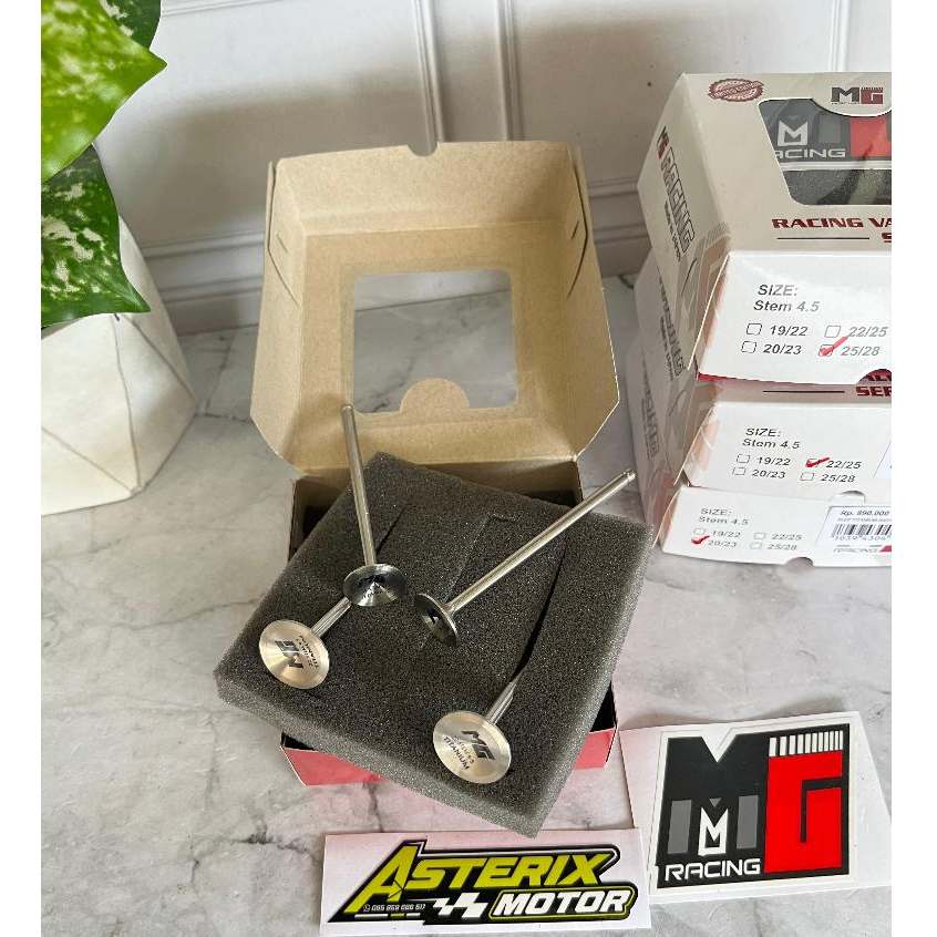 Klep Racing  Klep Kelep Carbon Dan Titanium  Untuk Head Jupiter MX Vixion NVL NVA  Xabre R15 MG Raci