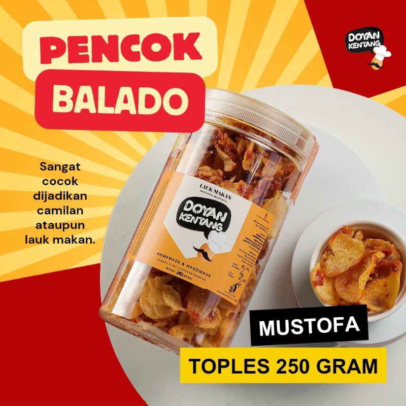 Kentang Mustofa Doyan Kentang Toples 1000 ml 300 gram