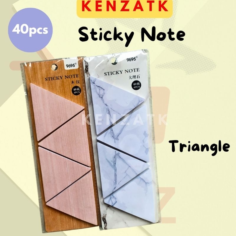 

Sticky Note/MemoPad Triangle Aesthetic Motif