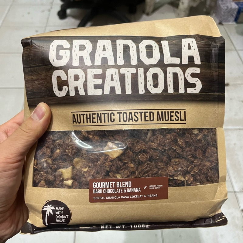 

[PROMO] GRANOLA CREATIONS CHOCOLATE BANANA COKLAT PISANG 1 KG