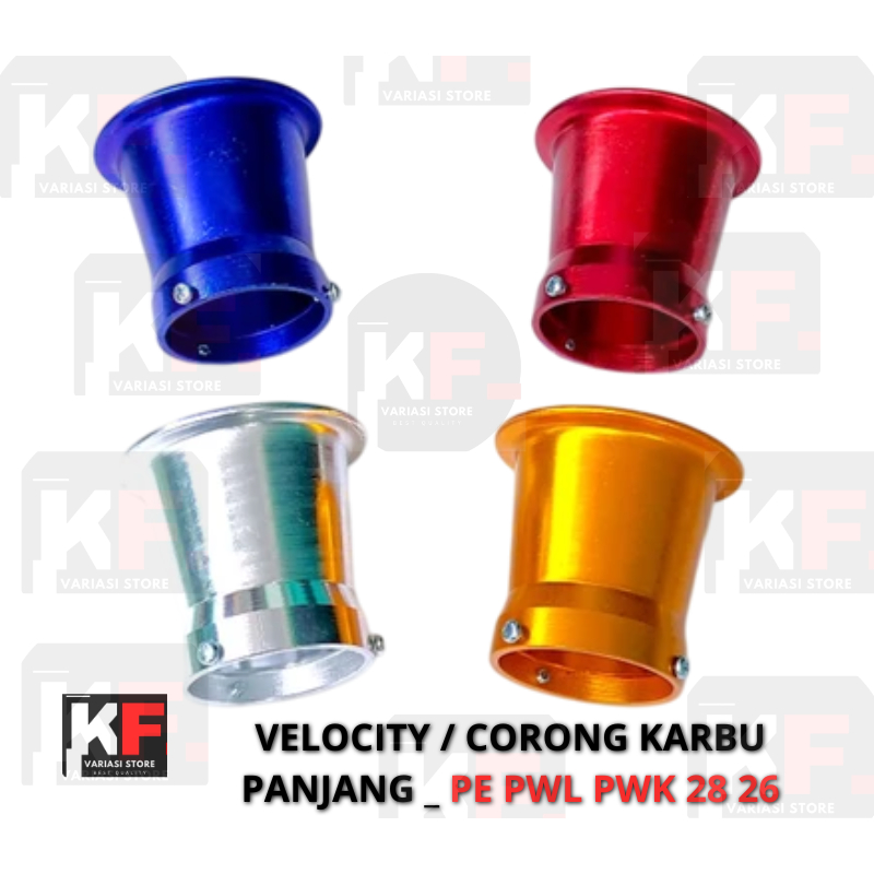 Corong Karbu Pe 28 Pe 26 Panjang Velocity Filter Untuk Karburator Pe 28 dan Pe 26