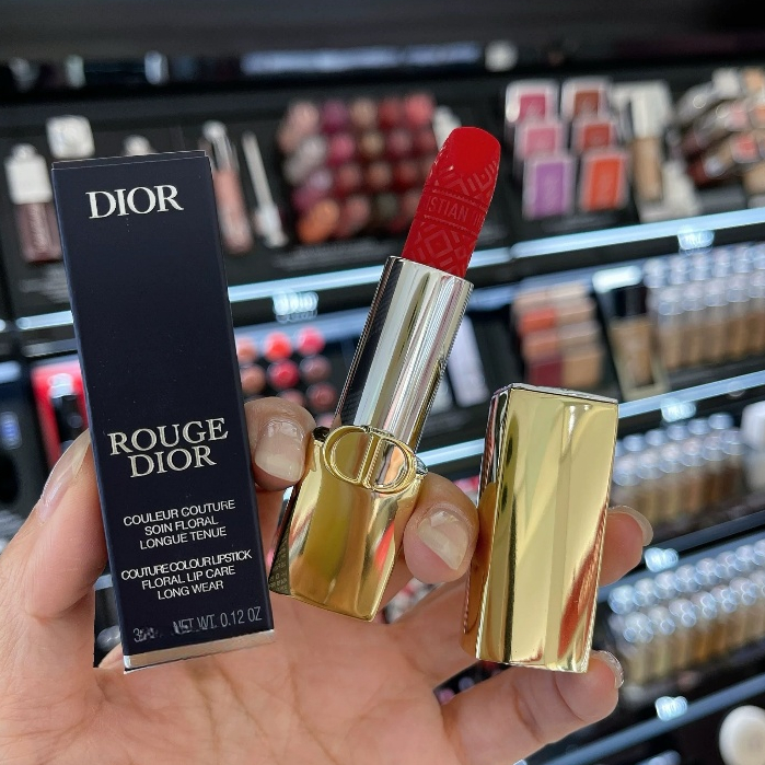 2024 DIOR Christmas Lipstick limited edition Rouge Dior Lipstick 3.5g + Gift bag