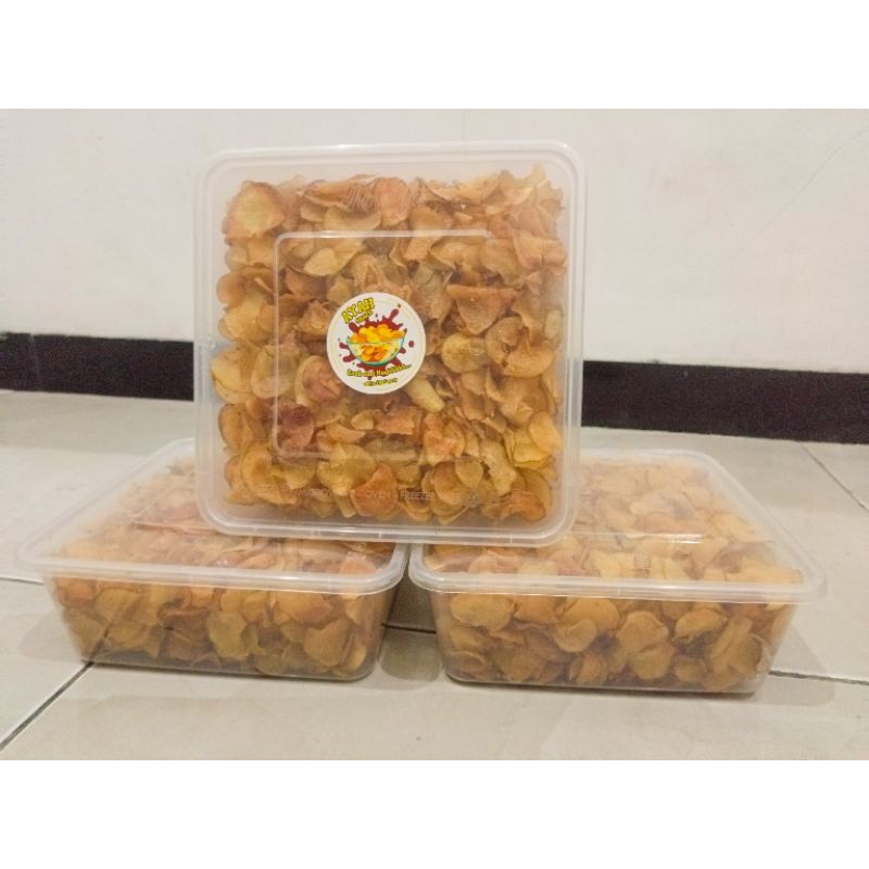 

KERIPIK KENTANG ORIGINAL 2000ml GURIH ENAK NAGIH 320gr