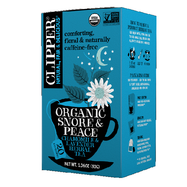 

Clipper Organic Snore and Peace Herbal Tea 20 x 1.5 Gram