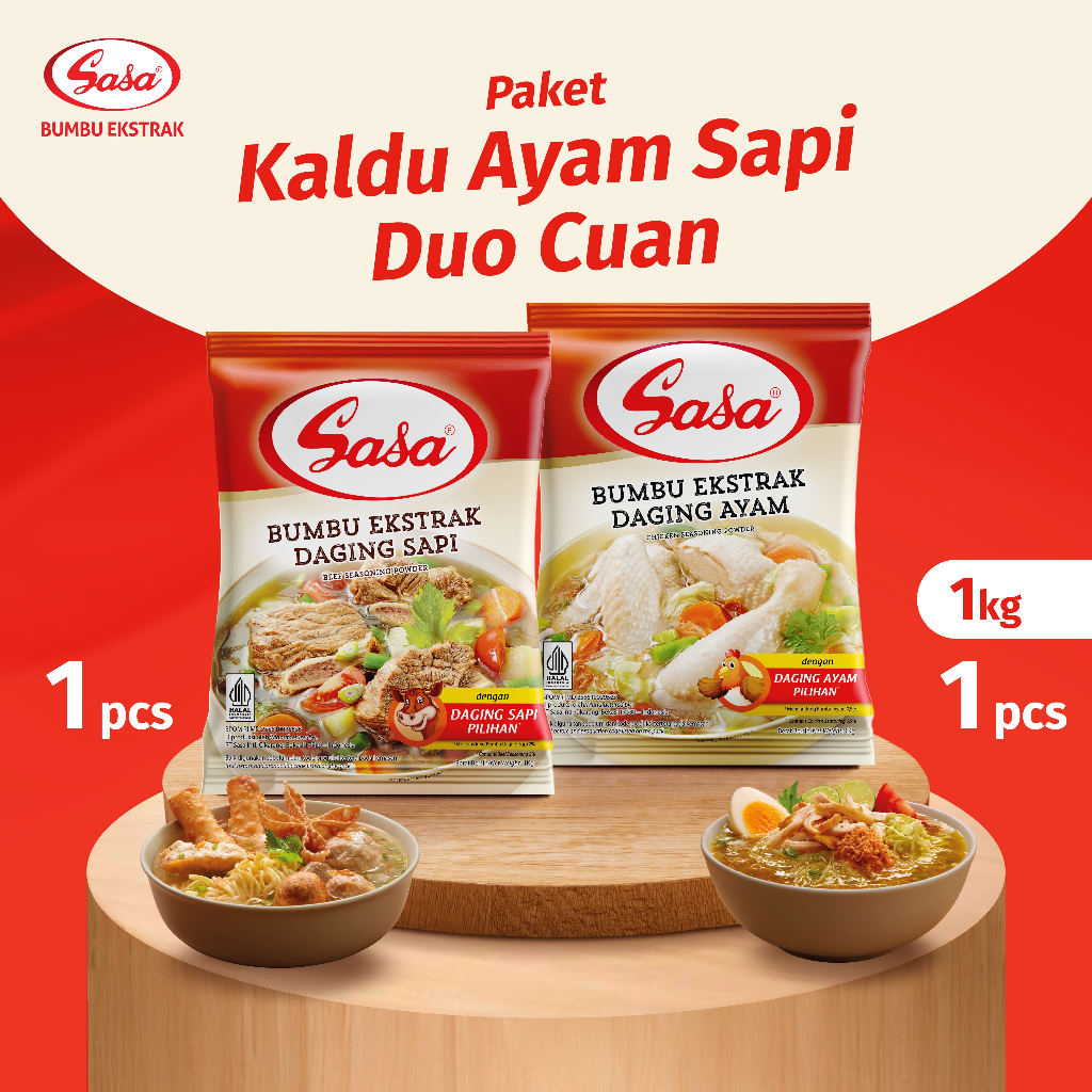 

SASA Paket Kaldu Ayam Sapi Duo Cuan