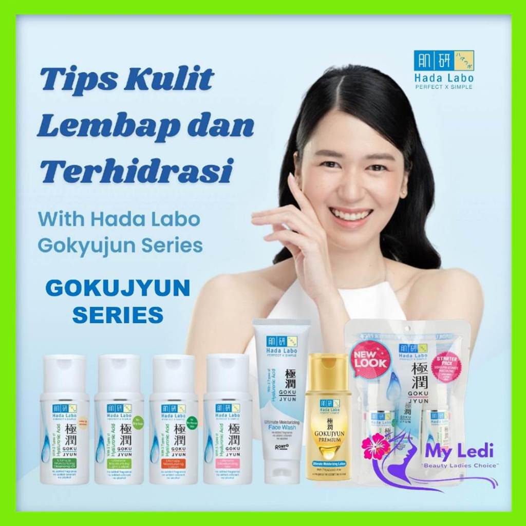 Hada Labo Gokujyun Series - Premium Lotion - Cleansing Oil - Face Wash - Milk - Hadalabo - MyLedi