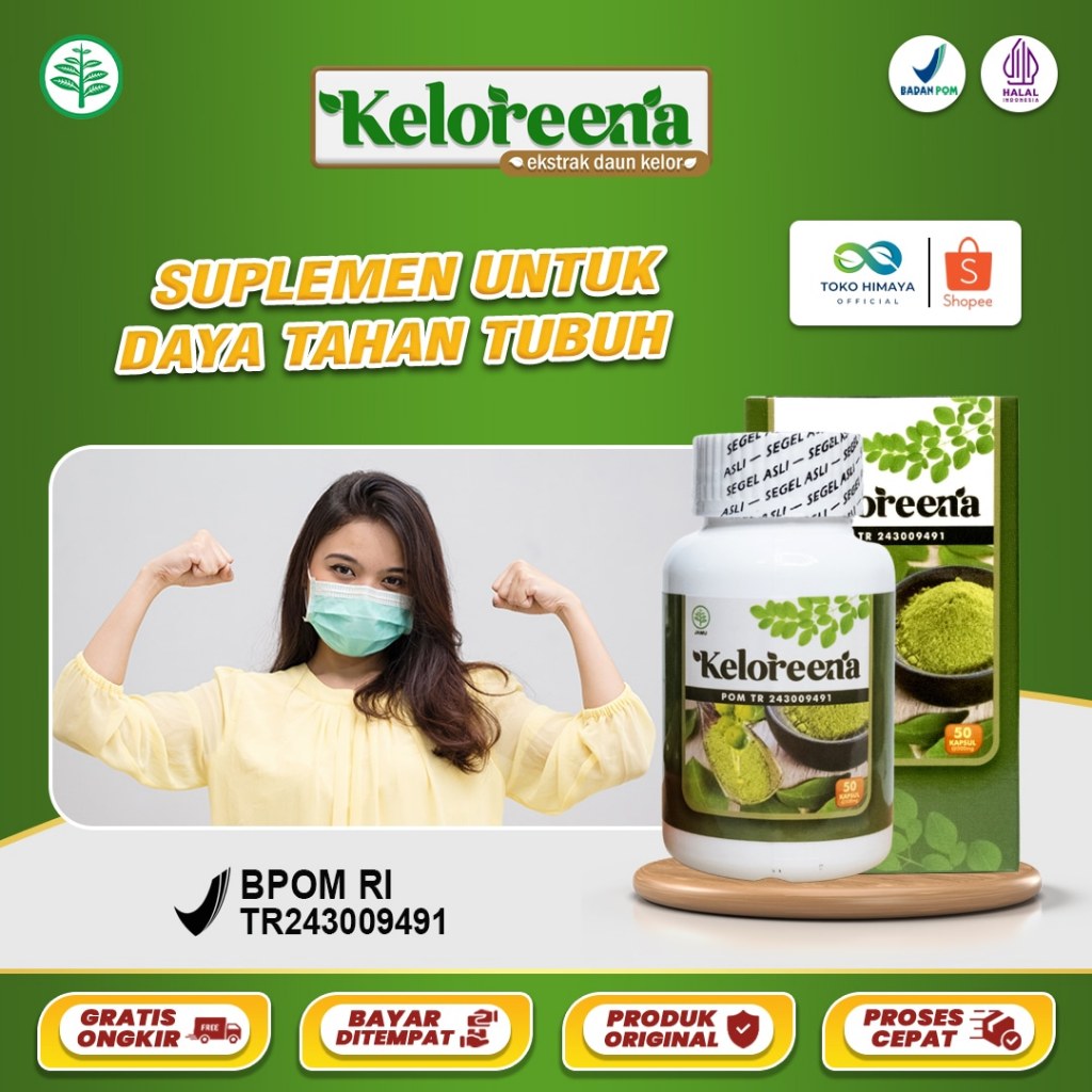 KELOREENA Suplemen Penambah Imun Tubuh Vitamin Stamina Daya Tahan Tubuh Anak / Dewasa / Lansia