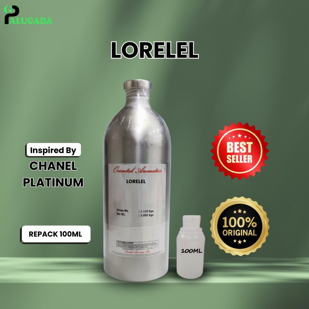 Bibit Parfum Murni LORELEL | CH4NEL PLATINUM | ORIENTAL 100ml REPACK
