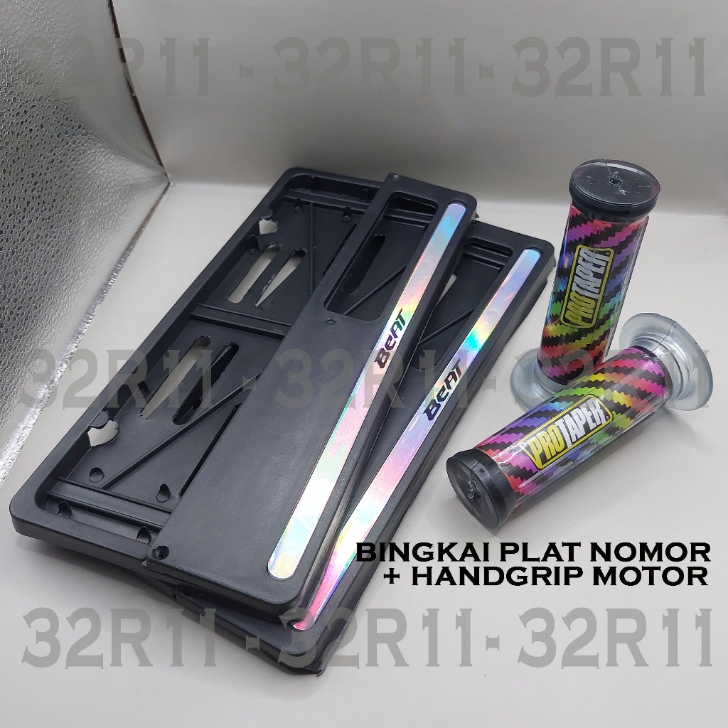 bingkai plat nomor honda beat / cover plat nomor beat/dudukan plat honda beat SEPASANG