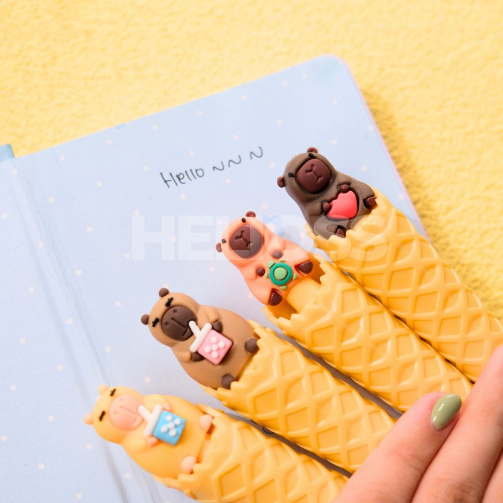 

PULPEN ICE CREAM CONE CAPYBARA CAPPYBARA KAPIBARA GEL PEN BOLPEN ES KRIM CAPYBARA LUCU HARGA GROSIR HELIOSS.CO